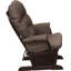 Chaise berçante et brun. Rembourrage confortable et respirant. Tissu en lin, base solide. Rembourrage facile d'entretien. Style moderne, base en bois,