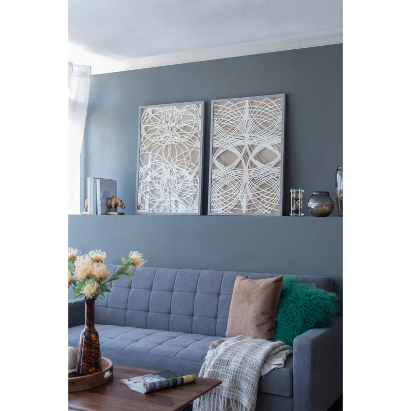 Décoration murale boîte ombragée S / 2, 23,5 x 1 x 35,5 po