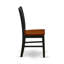 Ensemble de salle à manger 5 pièces comprenant une table de salle à manger ronde avec piédestal et 4 chaises en bois, 36 po x 36 po, noir et cerisier-2116777525-2077484123-2116777527