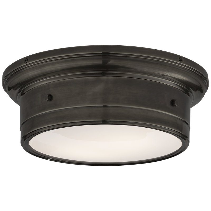Siena Small Flush Mount, Bronze, 4.5" H x 12" W x 12" D