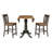 Denzelle 3 - Piece Counter Height Drop Leaf Solid Wood Dining Set-953413302