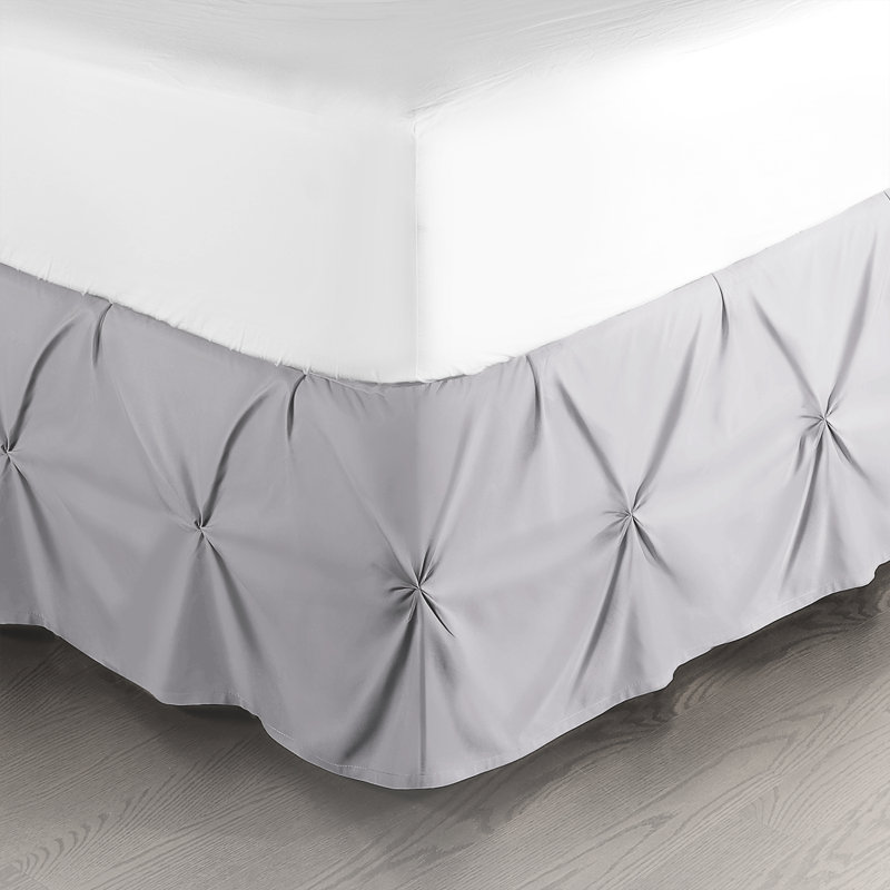 Tailored Bed Skirt, California King, Light Gray