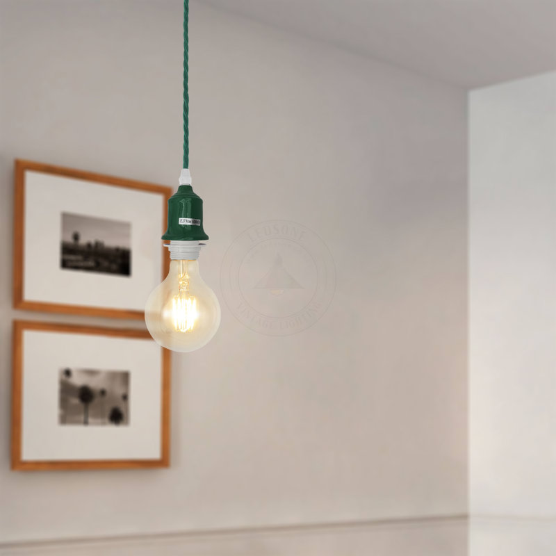 Ahamadou 1 - Light Single Pendant, Green