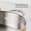 Copperbond Aura 6.0qt Covered Stock Pot (24cm)