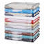 Serviettes de toilette Kreager 500 g/m² 100 % coton à séchage rapide, motif marbre uni, ensemble de 6-111684961-133803941