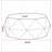 38.58"Three-dimensional Embossed Pattern Design American Retro Style Coffee Table