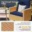Chaise berçante d'extérieur en osier avec coussins Numenius-1045036253-1045036254
