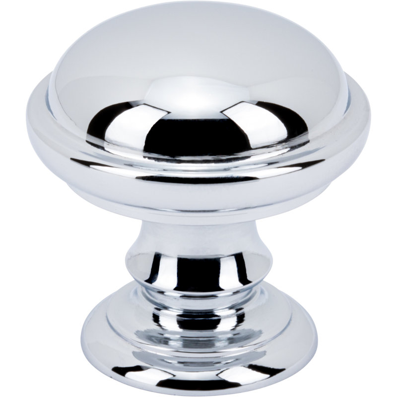 Ronan Diameter Round Knob, Polished Chrome, 1 1/4"