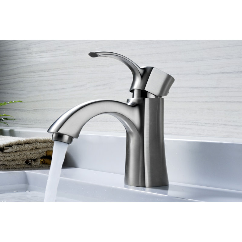 Alto Single-handle Bathroom Faucet with Drain Assembly, Brushed Nickel