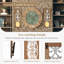 Appliques murales en bois de style campagnard - ensemble de 2