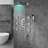 Milan Stainless Steel Jetted Body Massage LED Shower Set with Handheld