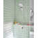 Round Rain Shower Head And Detachable Handshower Combination With Dial And Docking System, 60-Inch Hose