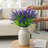 30 Bundles Artificial Plants Outdoor, UV Resistant Fake Flowers, Realistic Faux Lavender Shrubs for Porch Garden Window Box Home Decoration-1302864750