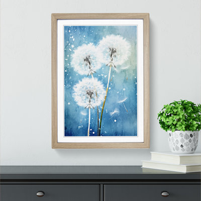 Dandelion Constructivism Art - Framed Print