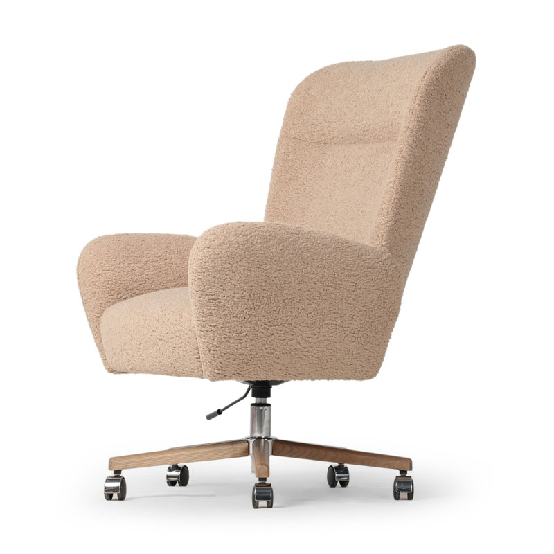 Cade Desk Chair-Sheepskin Camel