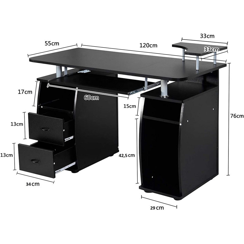 Computer Desk, Black