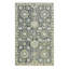 Tapis crocheté à la main à motif de médaillon floral en laine beige et ivoire 2 pi x 3 pi 2 po x 3 pi