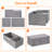 80l Under Bed Storage Containers, 9.8 Inch Tall Underbed Clothes Storage Organizer Bin With Sturdy Sidewalls, Bottom, 3 Lids, Deep Storage Drawer For Clothes, Shoes, Blankets, Pillows 2 Pack-1844224809