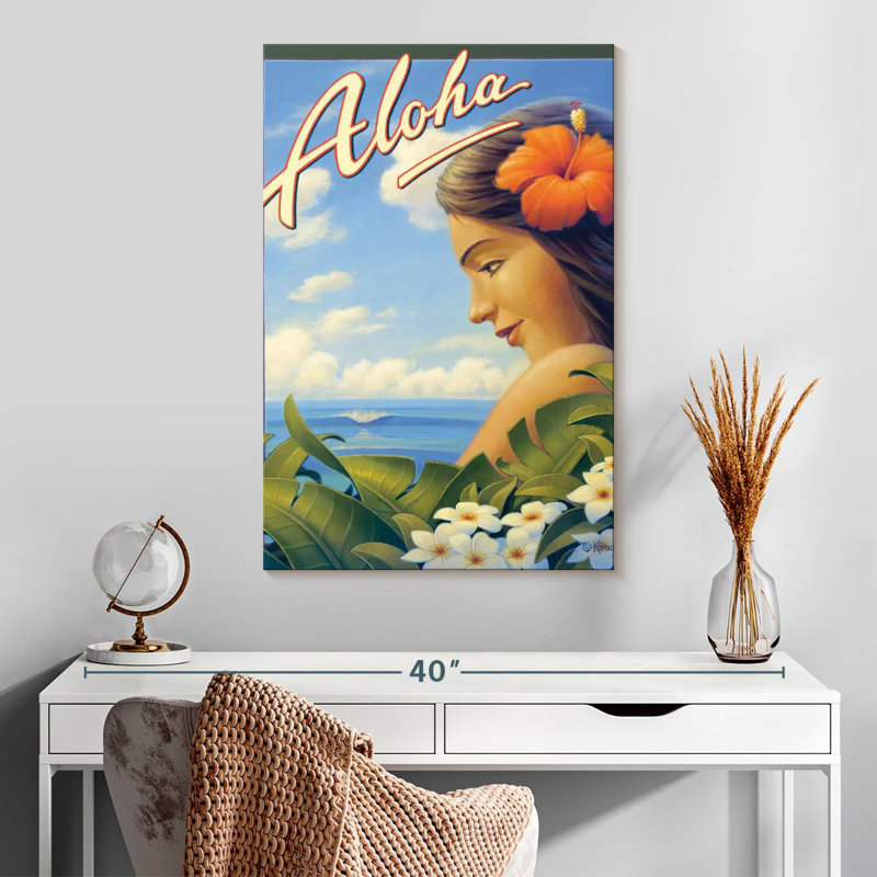 Aime Aloha Hawaii Girl, H 30 po x l 20 po
