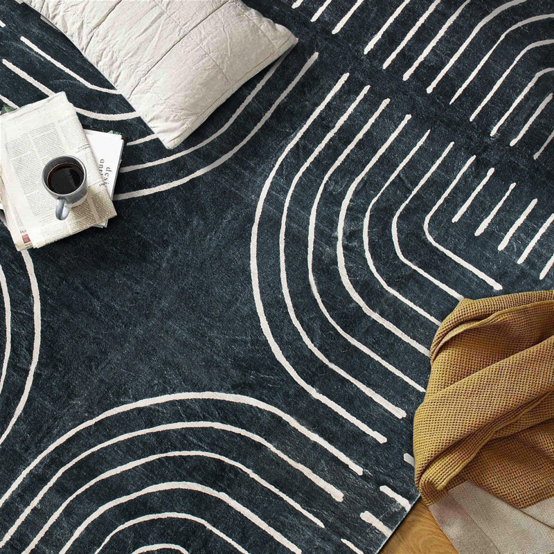 Tapis antidérapants Bohemian Lines, Rectangle 3 pi 3 po x 5 pi