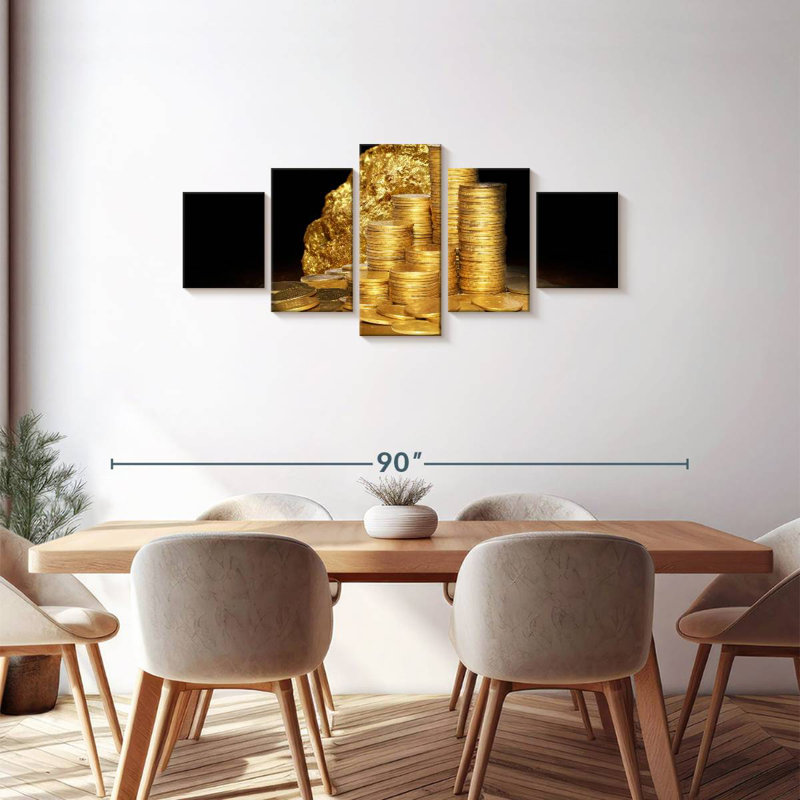 Treasure Coins, 30" H x 68" W