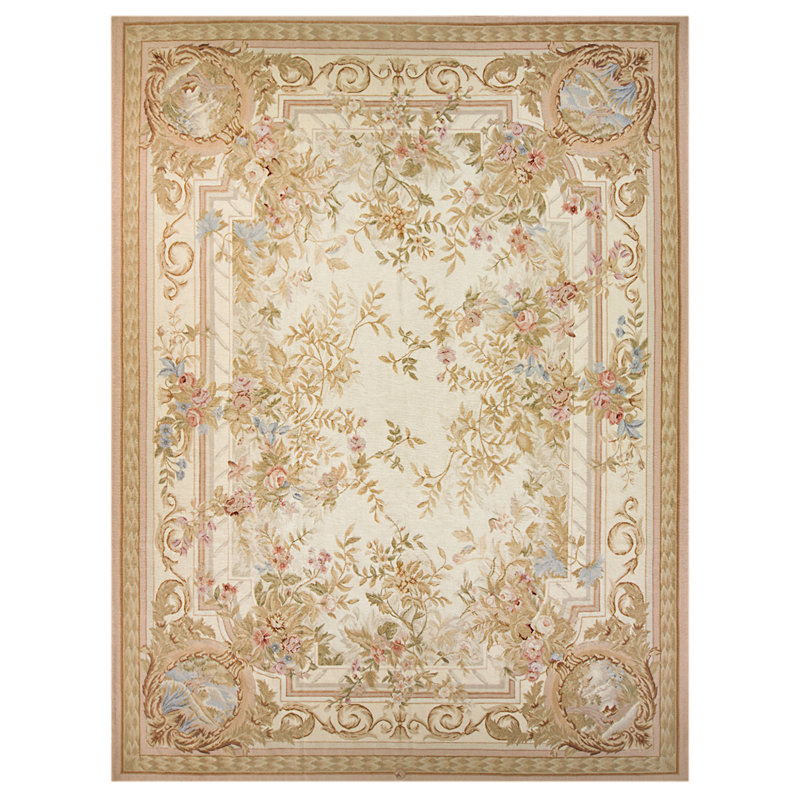 Wool Oriental Area Rug, Rectangle 4' x 6'
