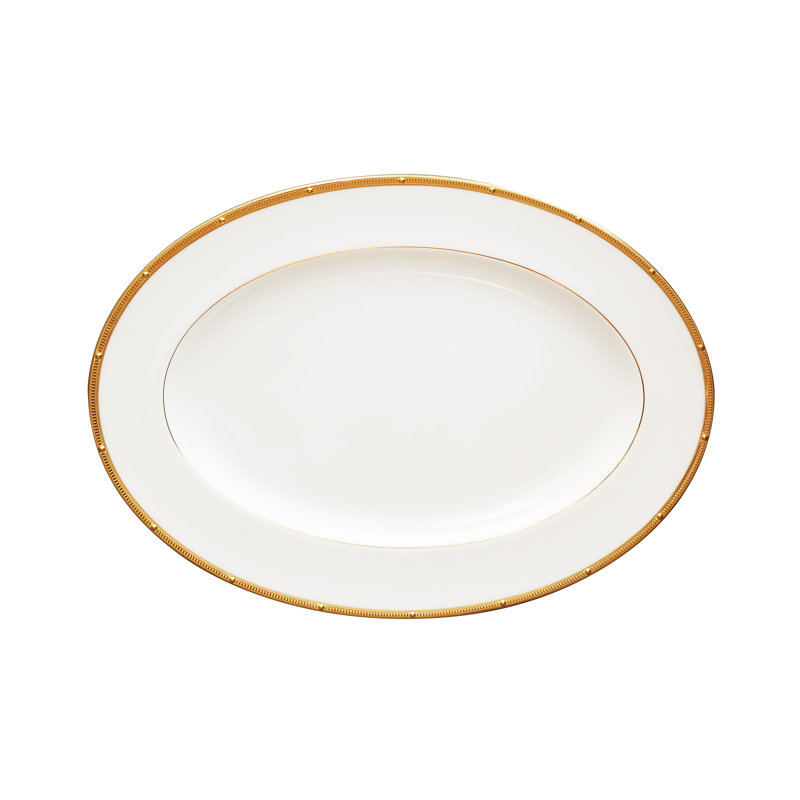 Plateau Noritake Rochelle, 16 po, Or