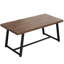 Industrial Dining Table For 6-8 People, 71" Rectangular Brown  Kitchen Table With Sturdy Metal Frame-53701311
