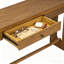 Console d'entrée rétro de 152 cm (59,8 po) en placage de chêne à grain de bois avec tiroir-1917576613-1917576633-1917576639