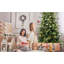 Arbre de Noël à charnière plein 4 pi PVC + PE vert avec support en métal 4 pi-424524970