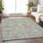 Machine Washable Indoor/Outdoor Xhevrie Sage Rug-1171465355