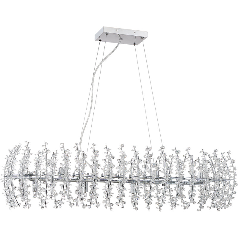 Luminaire suspendu linéaire 8 lumières Viggo