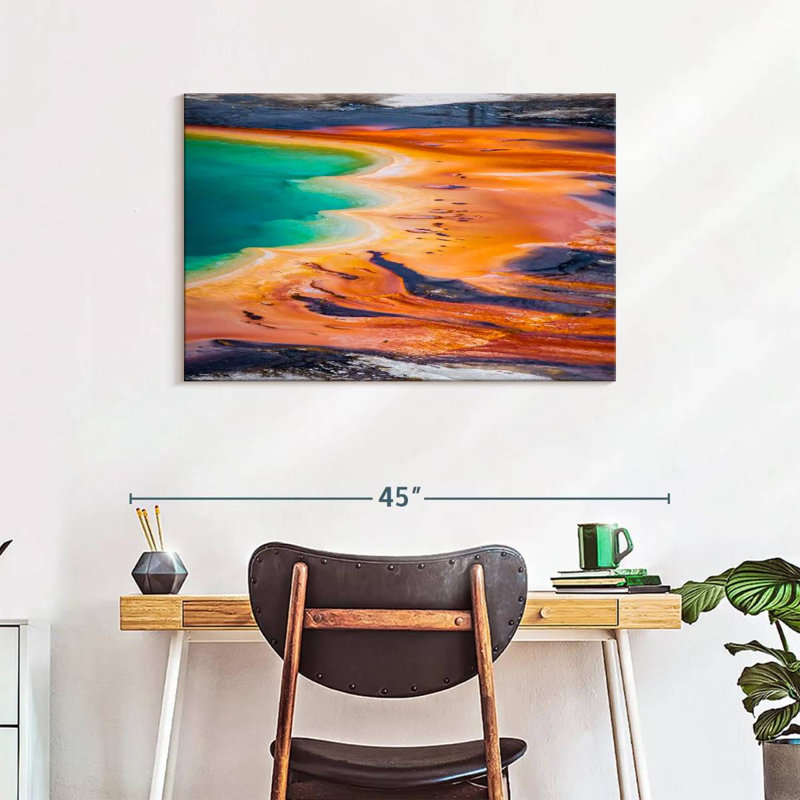 Alvord Grand Prismatic Spring Yellowstone Wyoming, H 24 po x l 36 po