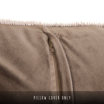 Wegate Faux Fur Throw Pillow Cover
