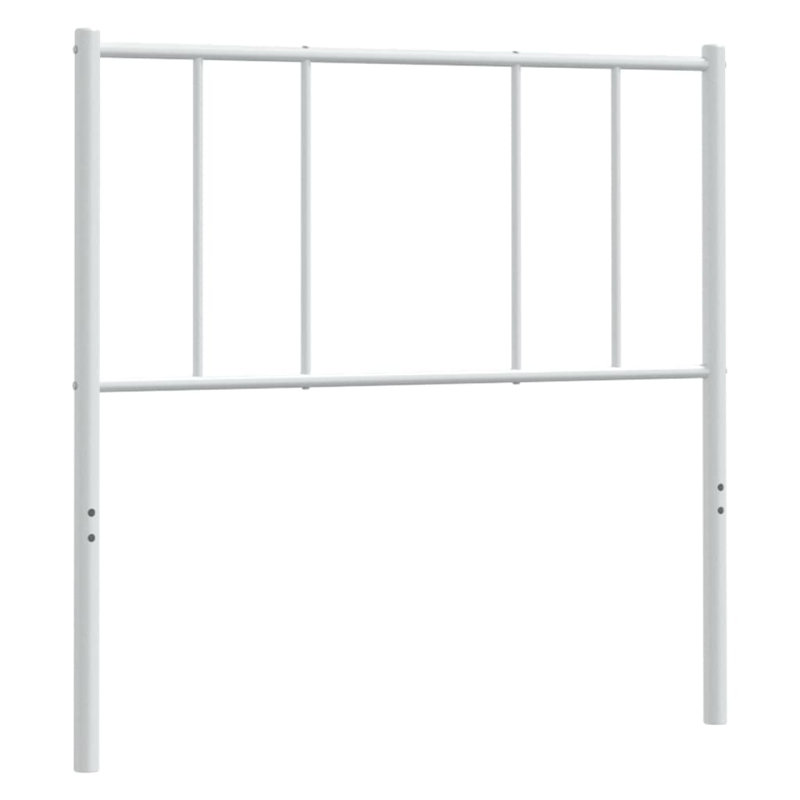 Eilleen Durable Metal Headboard, Modern Style, Twin, White