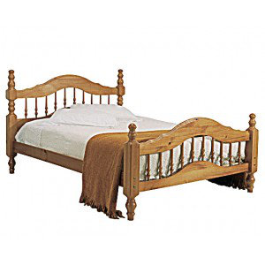 Solid Wood Bed, Single (3'), Pine