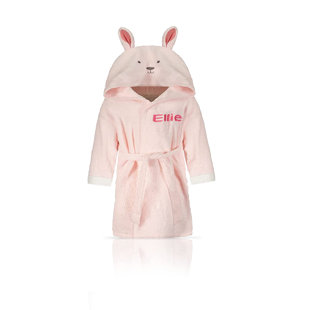 Peignoir de cheville avec capuche pour enfants