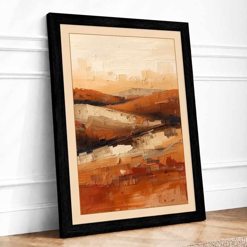 Layers of Light Modern - Framed Print, Black, A3 - 42.0 x 29.7 cm