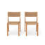 Chaises de salle à manger d'extérieur en osier