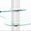 Table basse ovale transparente en verre