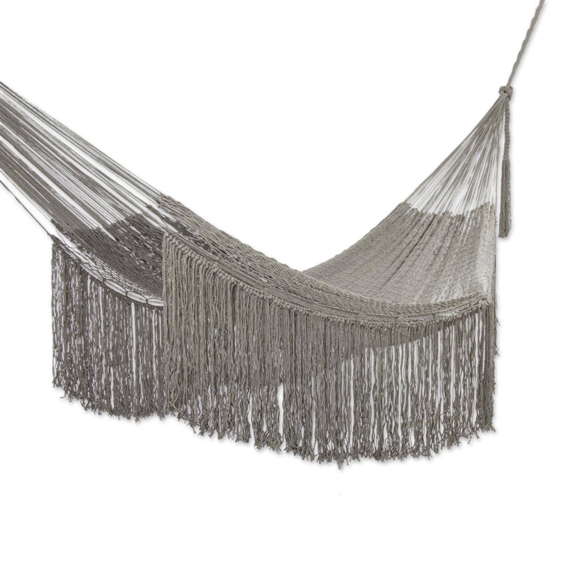 Hamac à barre d'écartement double, l 75 po x L 79 po, gris