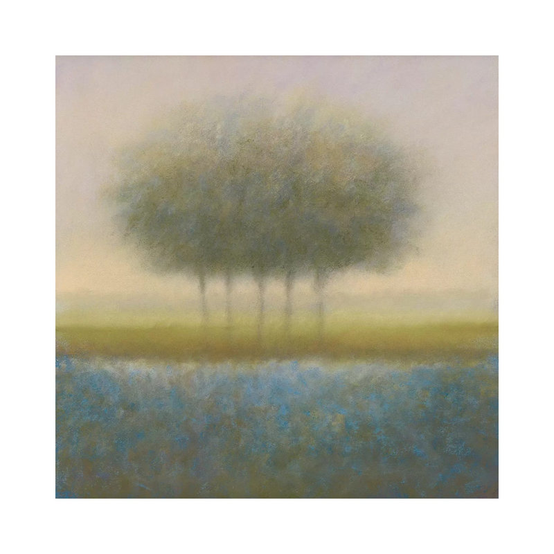 Blue Group of Trees 1 Piece Wrapped Canvas Painting, 45.72 cm H x 45.72 cm W x 1.91 cm D