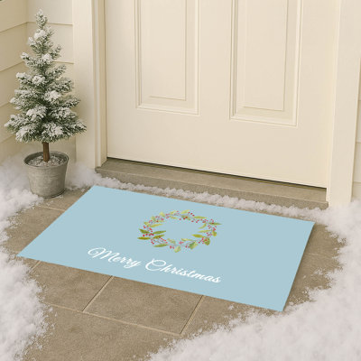 Paillasson Merry Christmas Holly