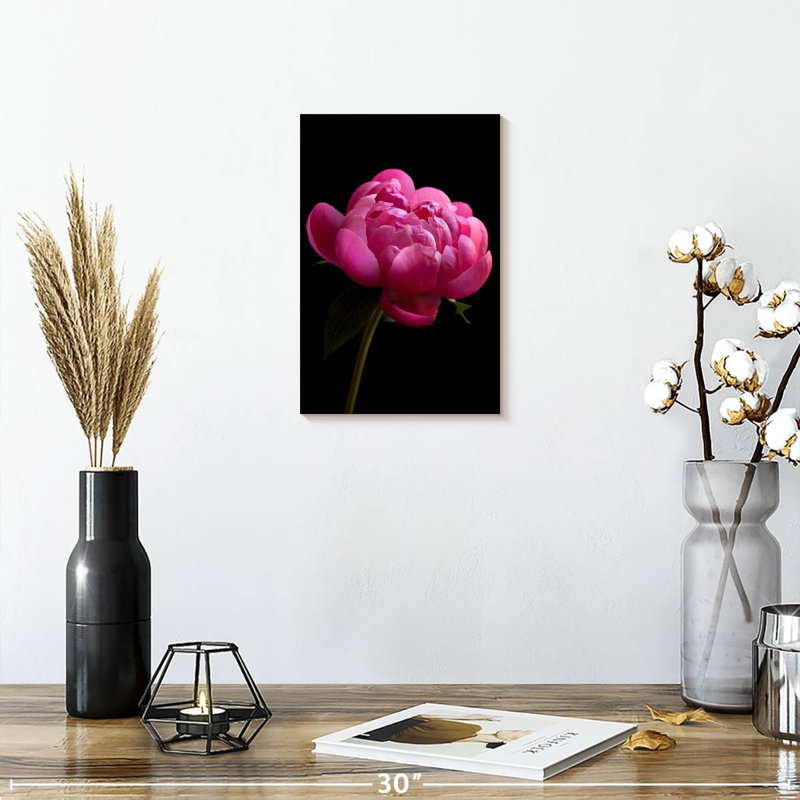 Magenta Peony, 12" H x 8" W