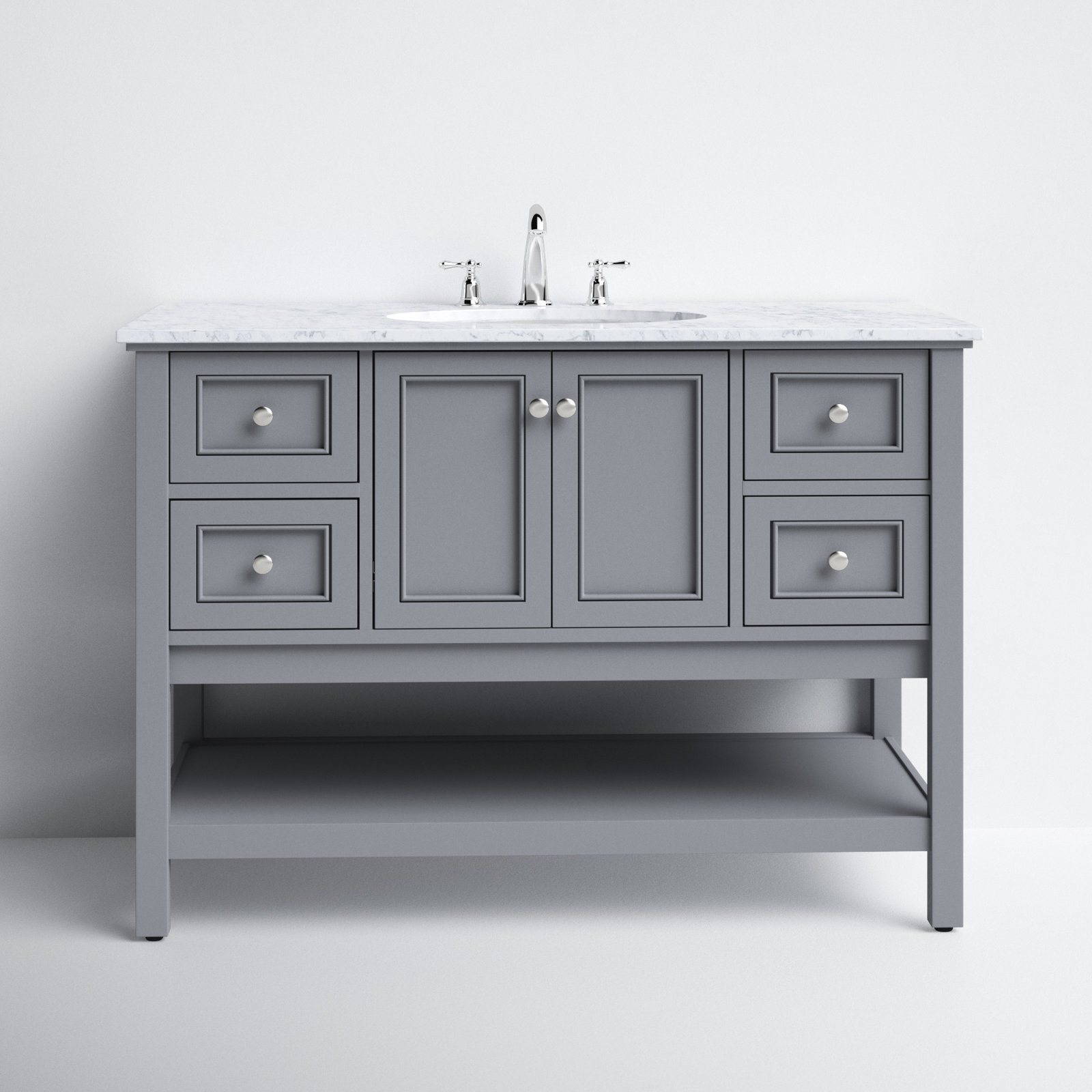 Bonsai 48'' Single Bathroom Vanity, Gray