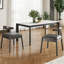 Ensemble de 2 chaises de salle à manger tissées à la main avec cadre en chêne massif et siège tissé à la main pour le salon-563775344