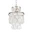 Luminaire suspendu en nickel poli naturel Capiz-132572030