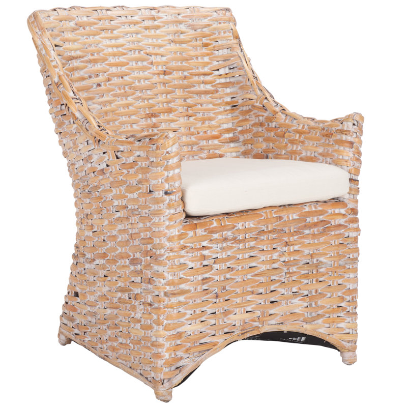 Willow 16.5'' H Armchair, White Washed / White
