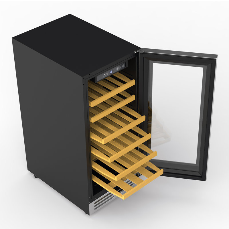 FC Design Single Zone 14.9'' Freestanding 33 Bottle Wine Refrigerator