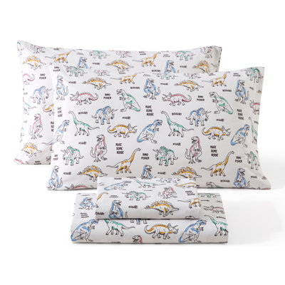Ensemble de draps HLC.ME Power Dinosaur Kids - ensemble de draps 4 pièces
